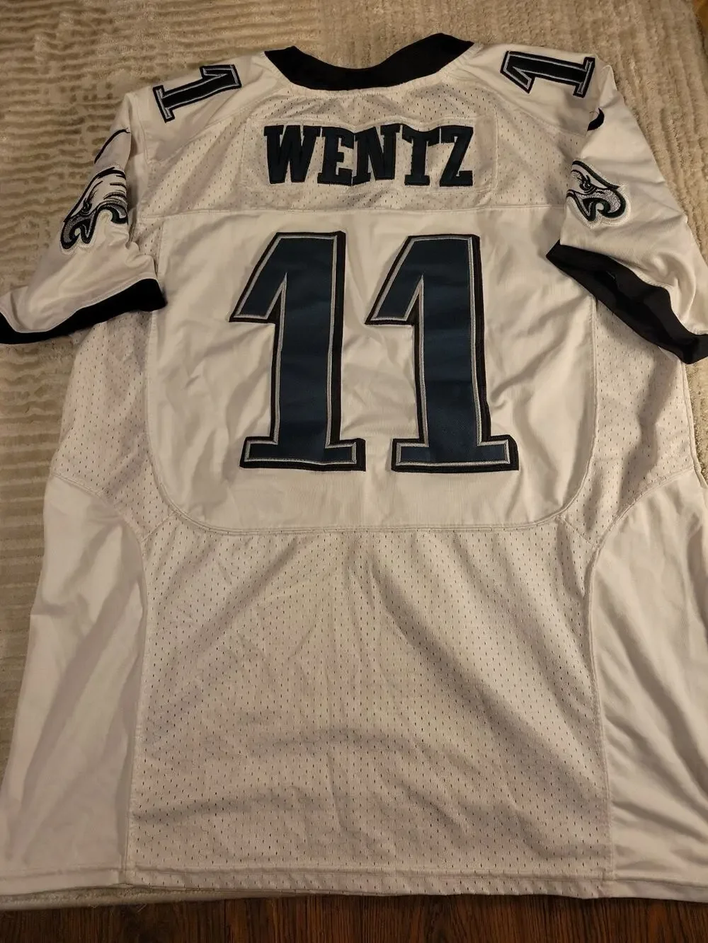 Nike Carson Wentz Philadelphia Eagles Jersey Mens Size Large 44 Football Adult